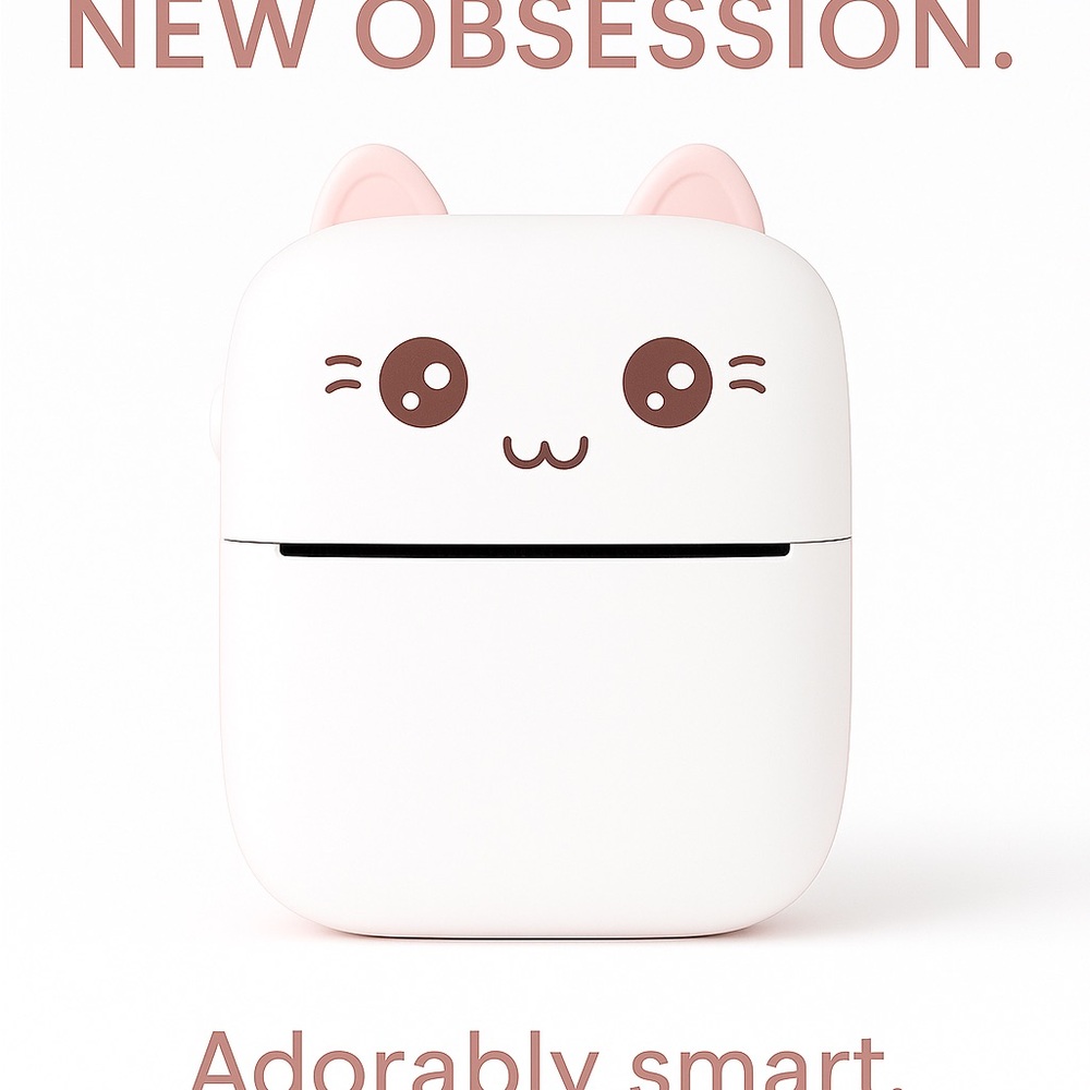 Kawaii Thermal Printer Pink